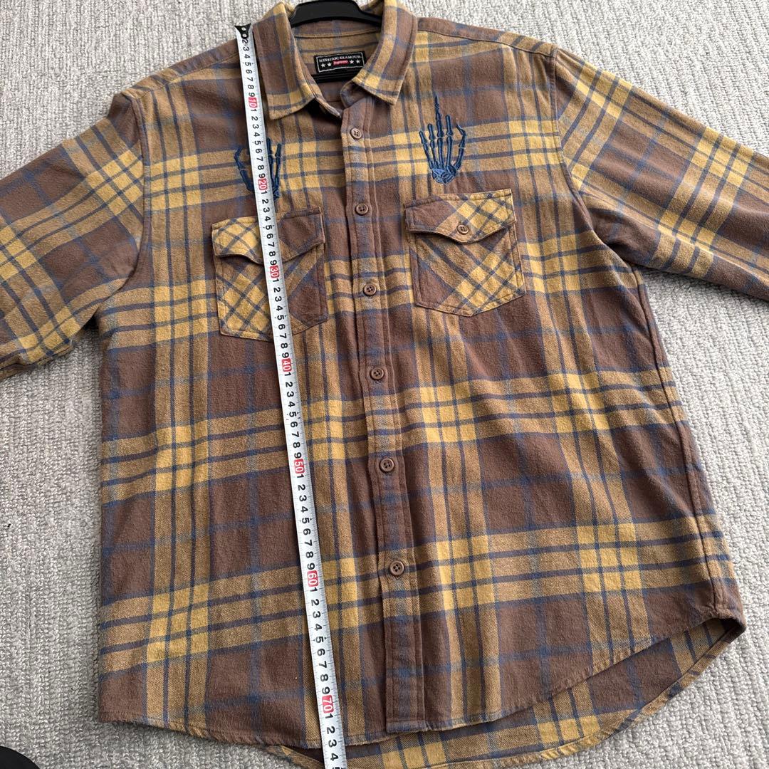 ヒステリックグラマー シュプリーム Supreme チェック　ネルシャツ　M