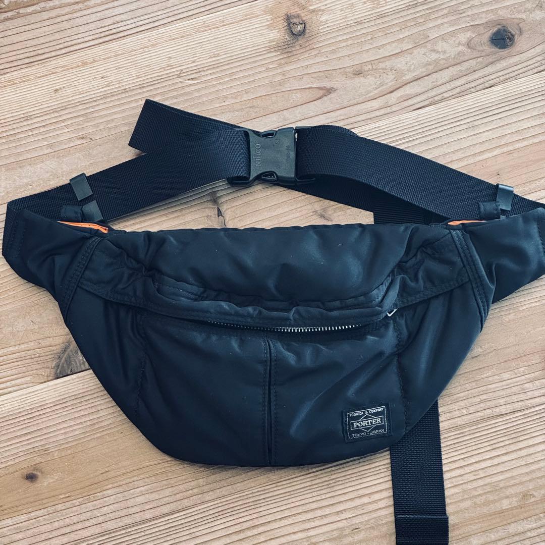 【美品】PORTER ポーター タンカー ウエストバッグ ブラック 吉田