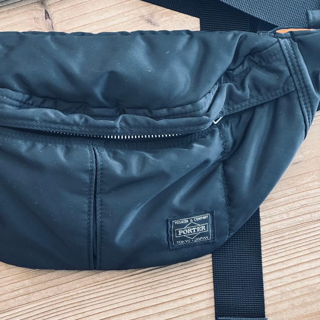 【美品】PORTER ポーター タンカー ウエストバッグ ブラック 吉田