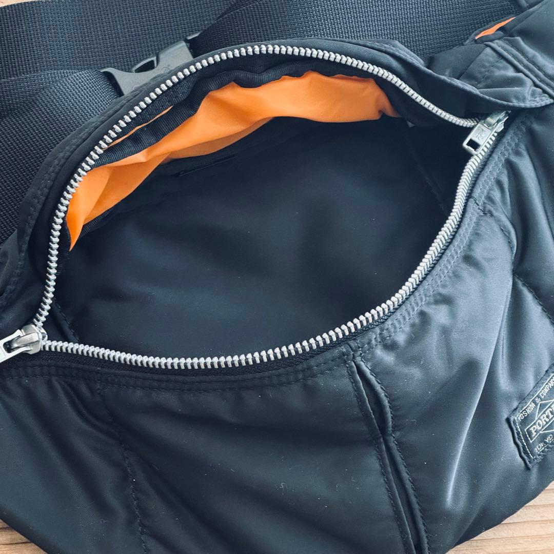 【美品】PORTER ポーター タンカー ウエストバッグ ブラック 吉田