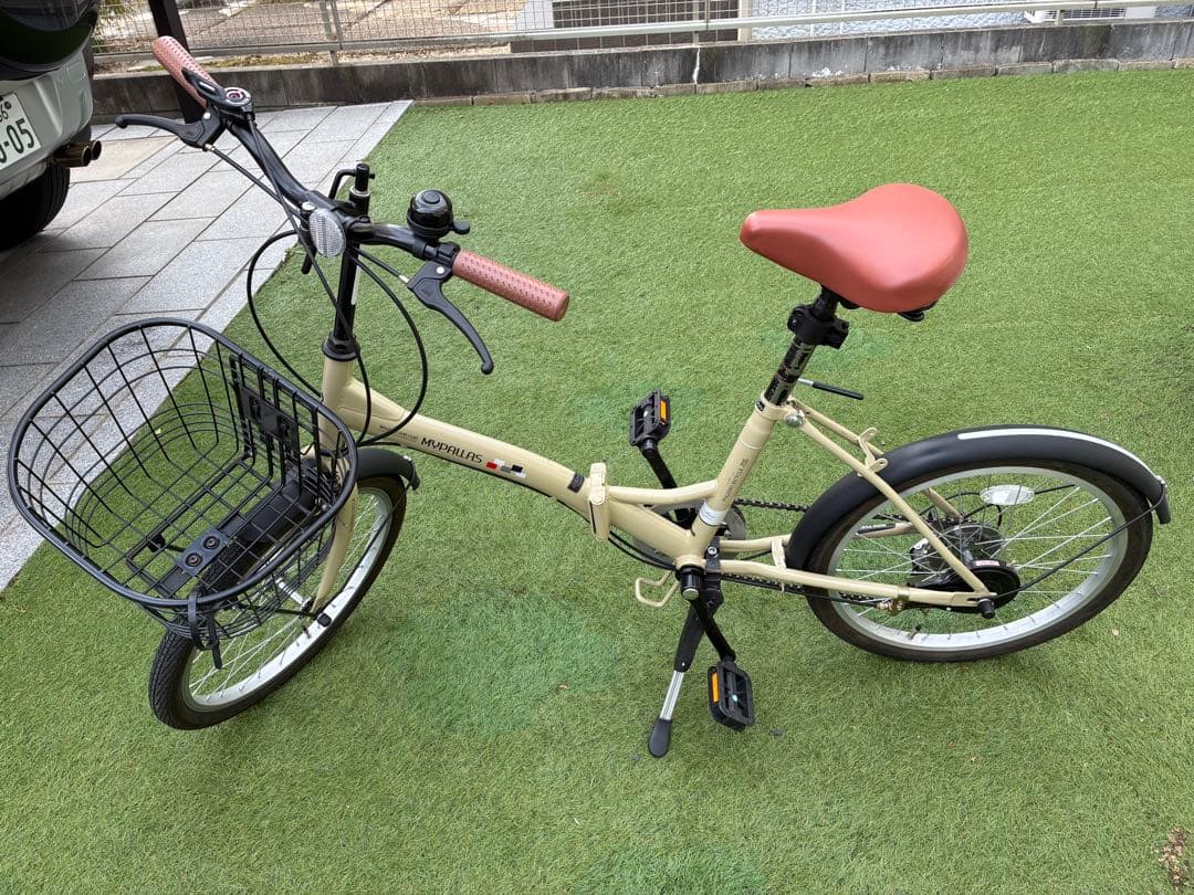 幸さま専用　折り畳み自転車　MYPALLAS(マイパラス)　20インチ　キャメル