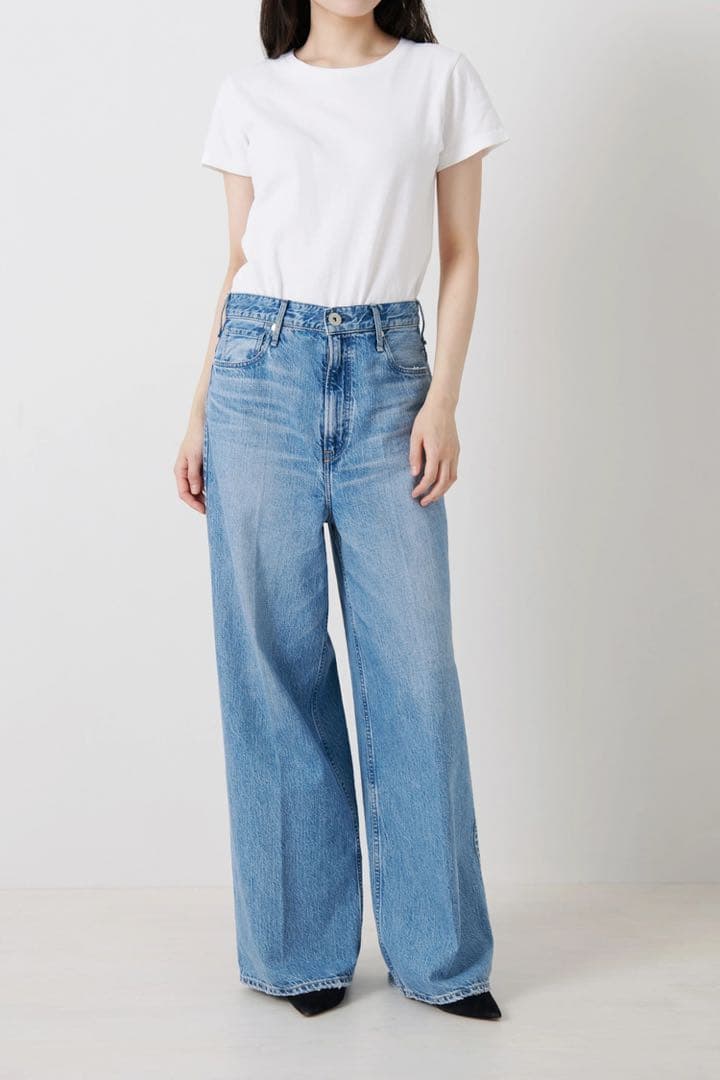 upper highs ワイドストレートデニム