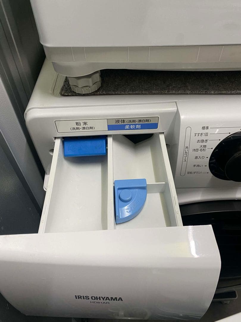 【美品・分解洗浄済】 IRIS OHYAMA ドラム式洗濯機 8kg 2020