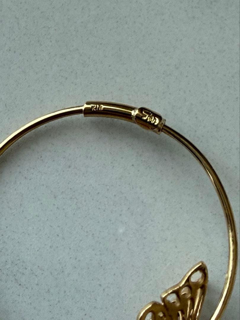 アクセサリー STAR JEWELRY BUTTERFLY FOOP PIERCE