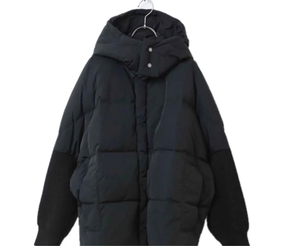 mtmodelist クリースナイロンエコダウンジャケット