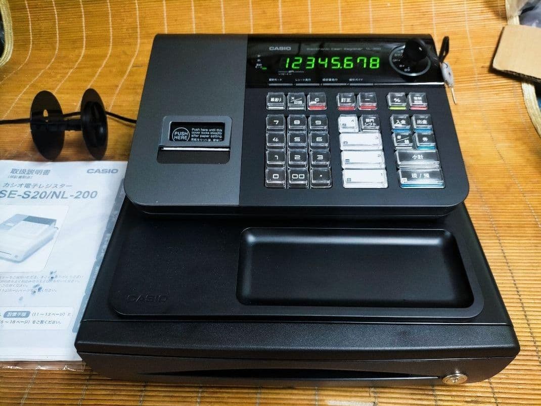 カシオレジスター　SE-S20/NL200　人気機種　送料無料　101101
