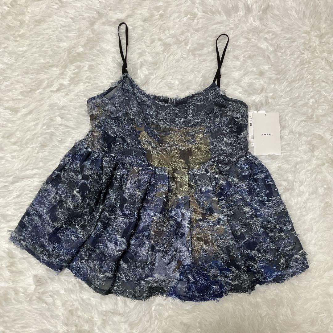 【新品】AMERI MEDI RACHEL FLUFFY ART CAMISOL