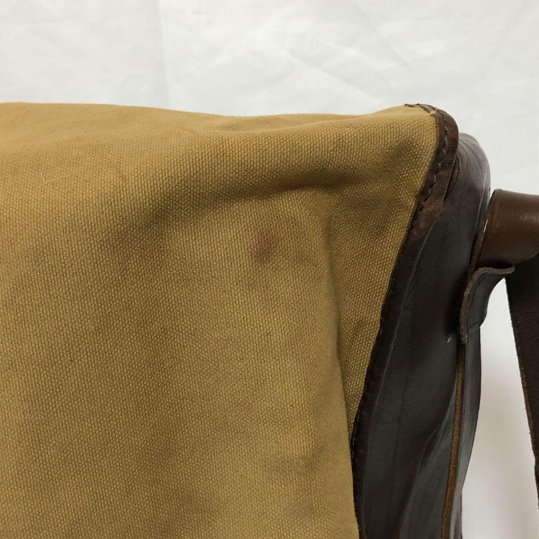 DOUBLE RL RRL メッセンジャーバッグ ダメージ加工 レザー