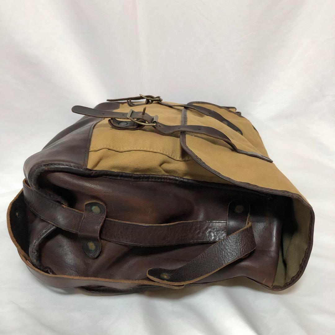 DOUBLE RL RRL メッセンジャーバッグ ダメージ加工 レザー