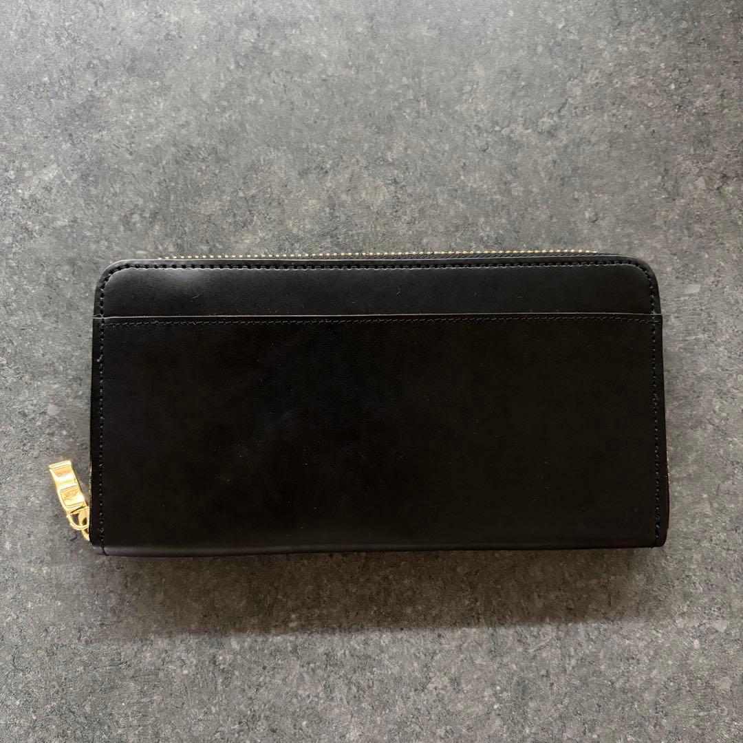 Mark Boots×BRIT HOUSE コードバン ラウンドジップ長財布 黒