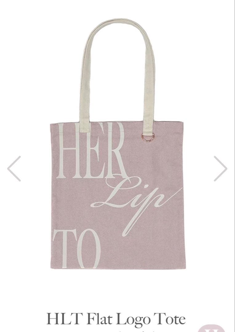 【完売・店頭在庫無】♩HLT Flat Logo Tote rose