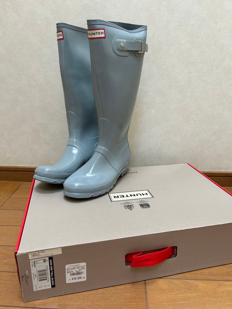 HUNTER ブルー 長靴 箱付き