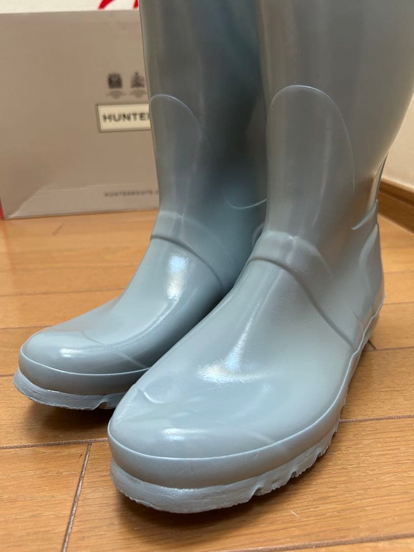 HUNTER ブルー 長靴 箱付き