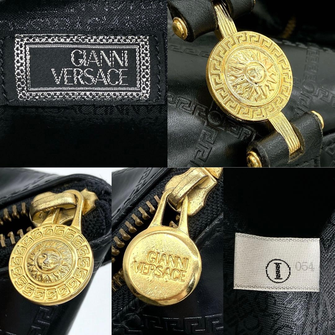 【GIANNI VERSACE】2wayバッグ　ボストンバッグ　サンバースト