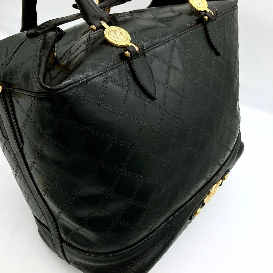 【GIANNI VERSACE】2wayバッグ　ボストンバッグ　サンバースト