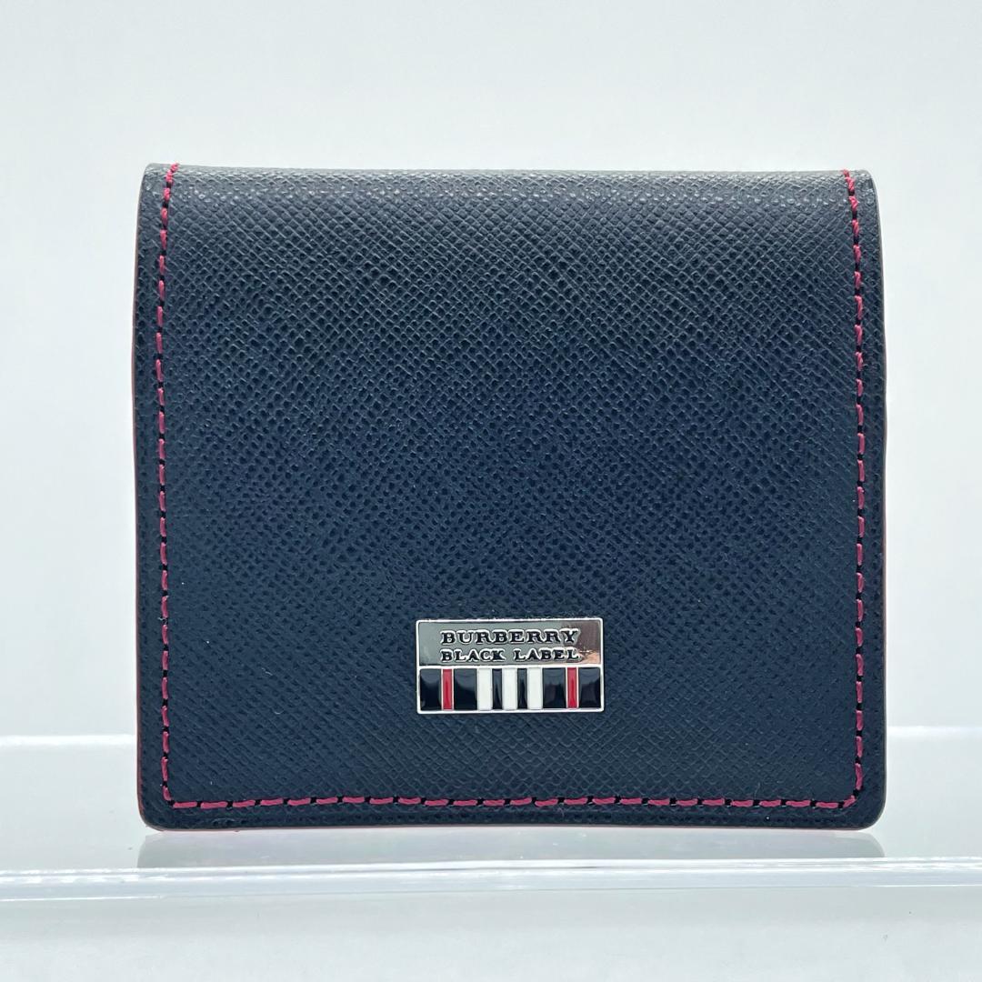 1316 BURBERRY バーバリーブラックレーベル レザーケース 黒