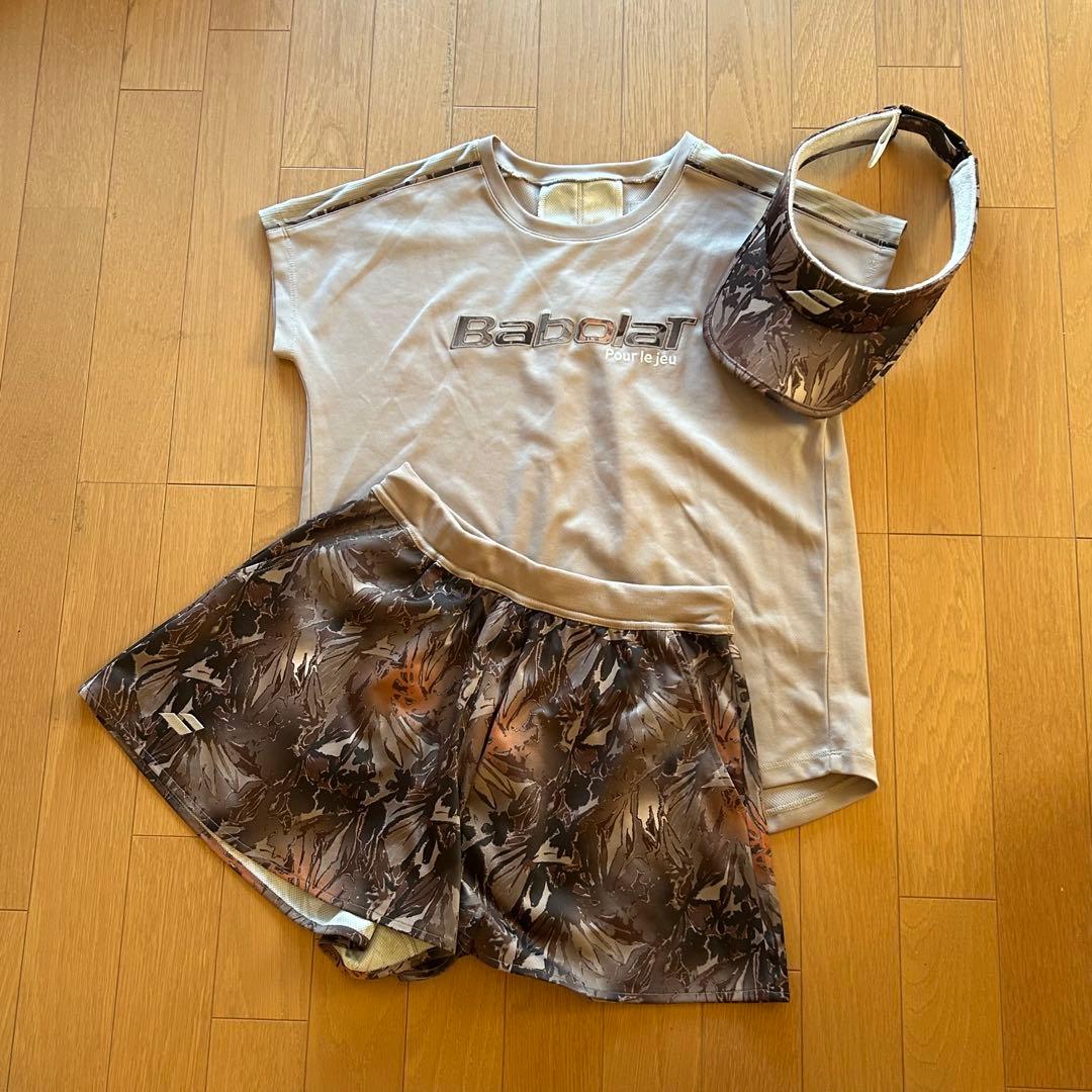 バボラ Babolat テニスウェア上下セット＆バイザー
