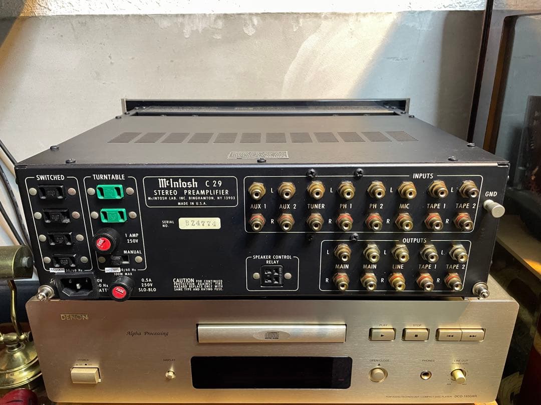 極美品　完動品　McIntosh C29 ステレオプリアンプ 本体