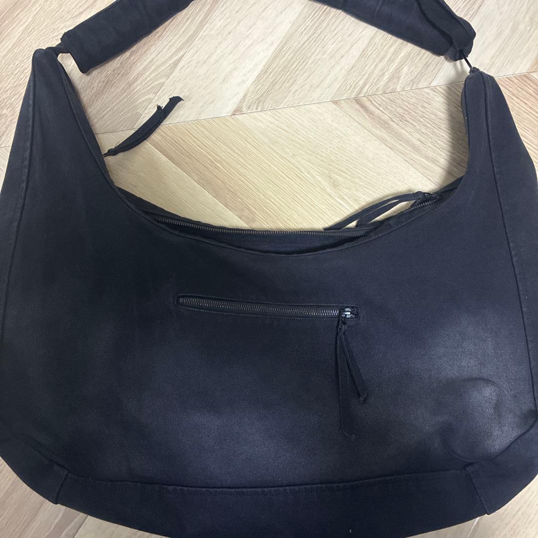 Professor.E パラシュート ショルダーバッグ Washed Black