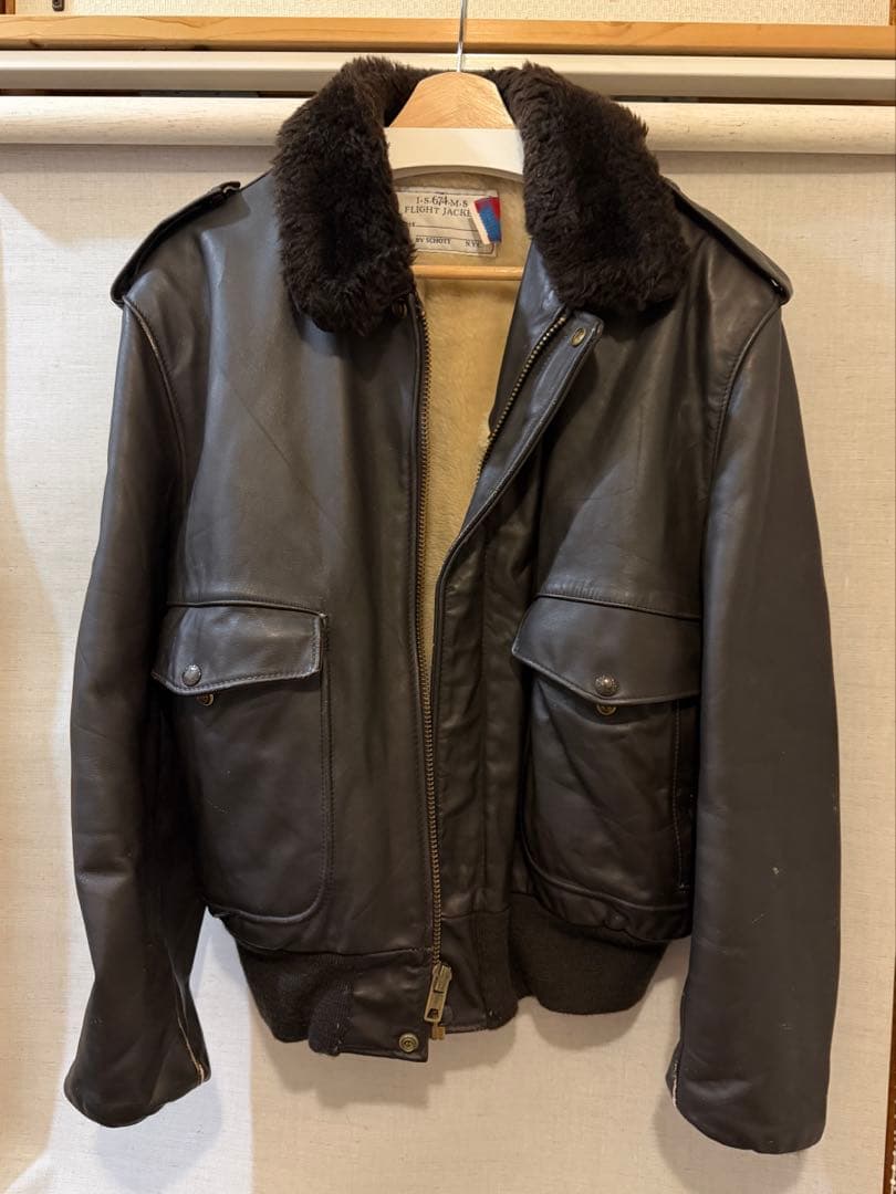 Schott I.S.674.M.S フライトジャケット 46
