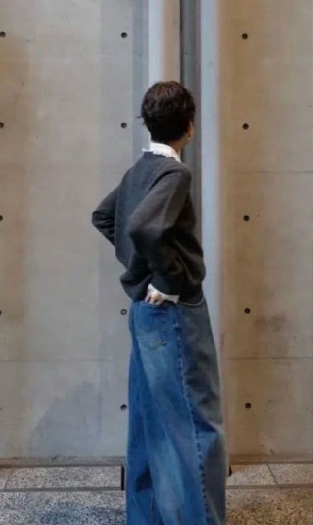 マチャットmachatt今季発売！ウエストタックデニム36試着のみ！