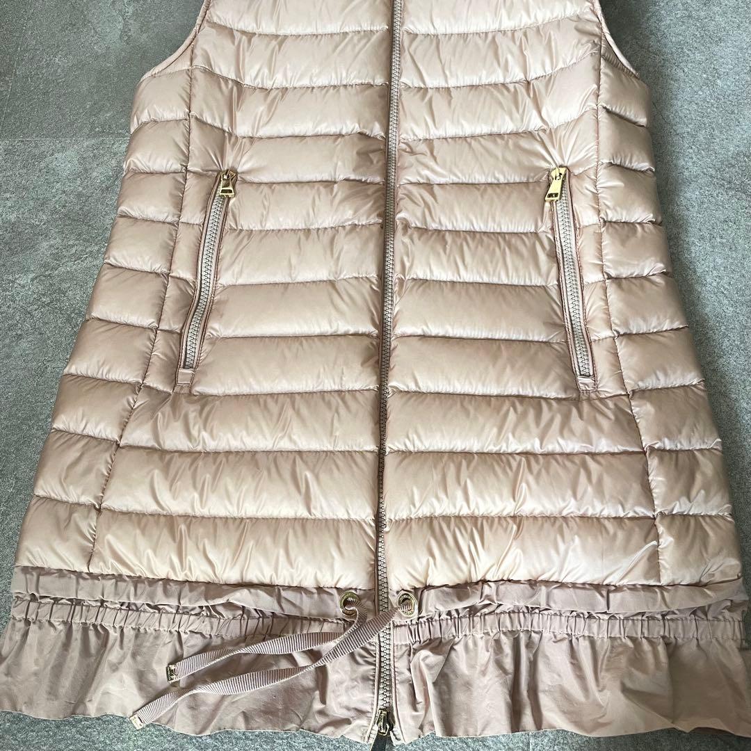 モンクレール　AMARANTE GILET ダウンベスト　ピンクベージュ系　1