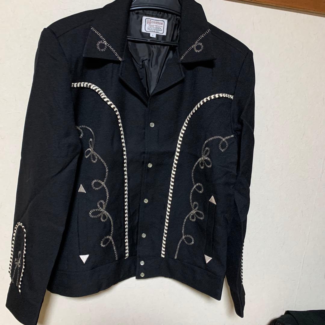 早い者ガチ！最終価格！人気 復刻ウェスタンジャケット(Ｌサイズ)BK(未使用品)