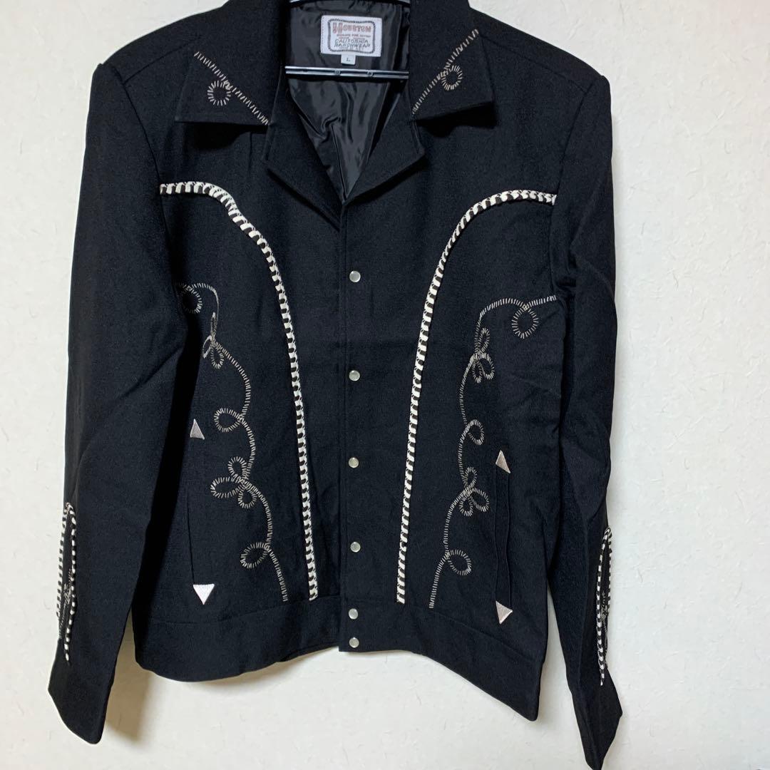 早い者ガチ！最終価格！人気 復刻ウェスタンジャケット(Ｌサイズ)BK(未使用品)