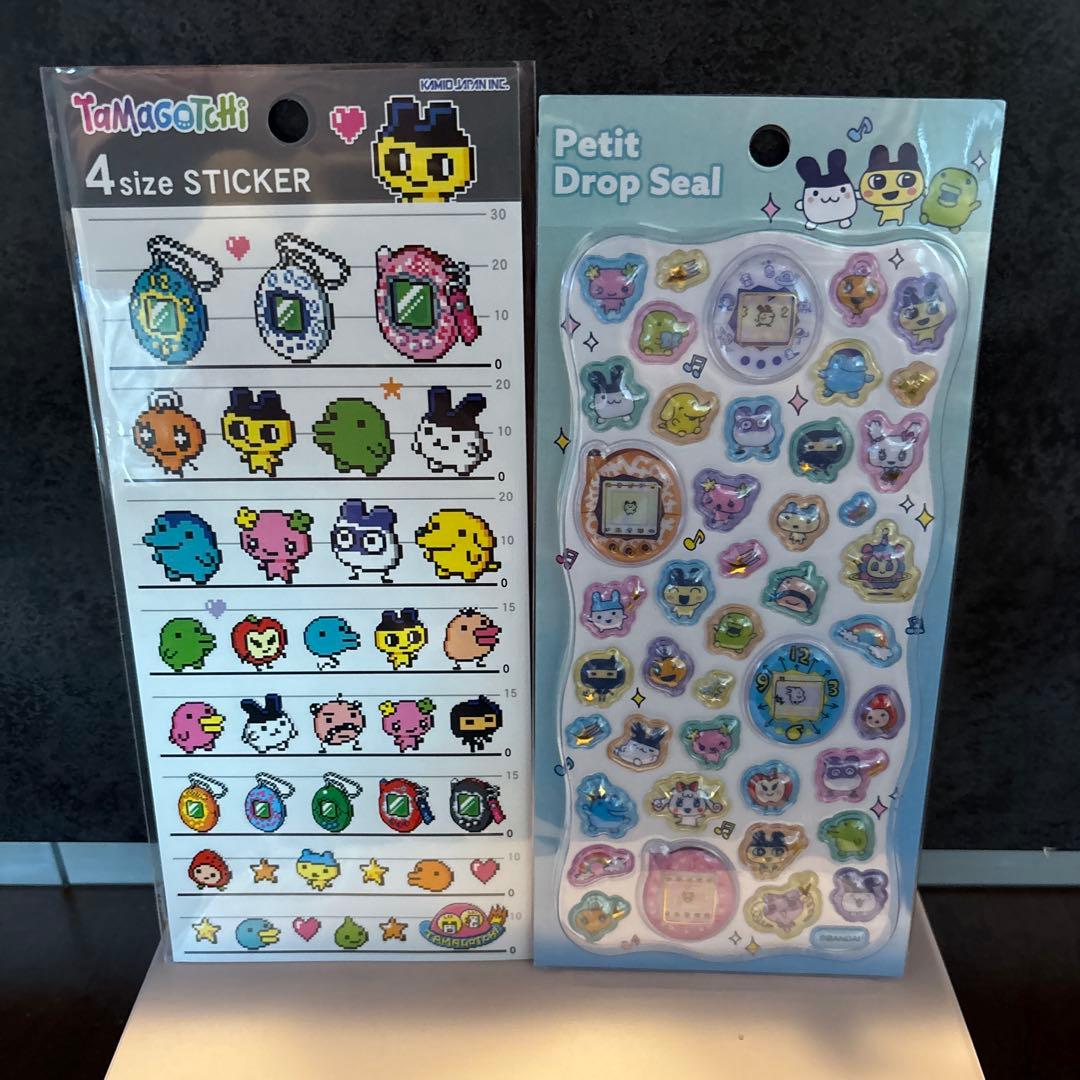 たまごっち ボンボンドロップシール プチドロステッカー　4size 6点セット