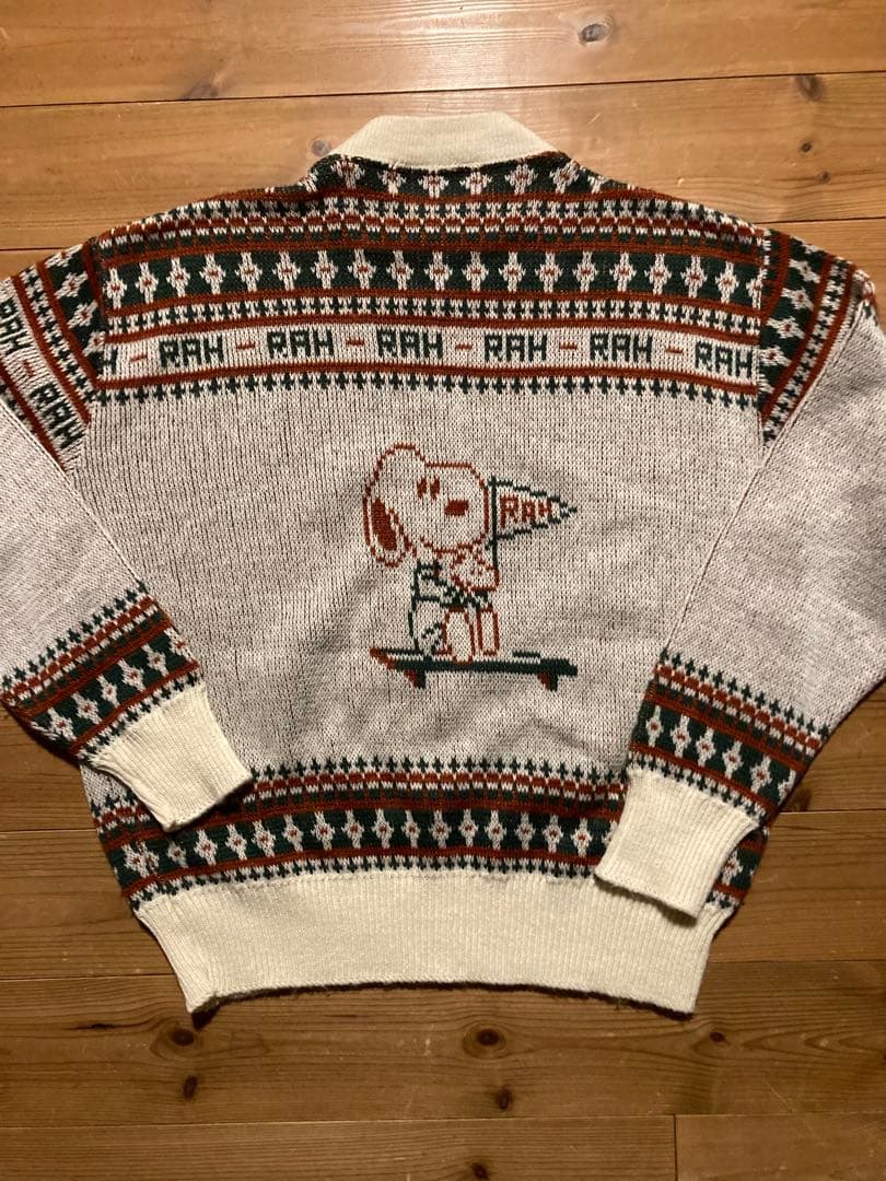 トップス SNOOPY Arrow 70's Character Design Knit