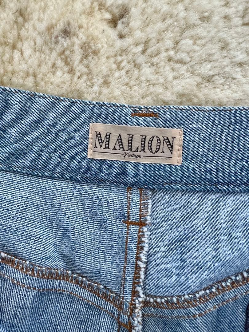 MALION パッチワークデニム ワイドレッグ