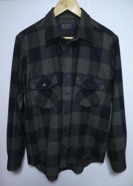 PENDLETON ウール シャツ L バッファローチェック アウトドア