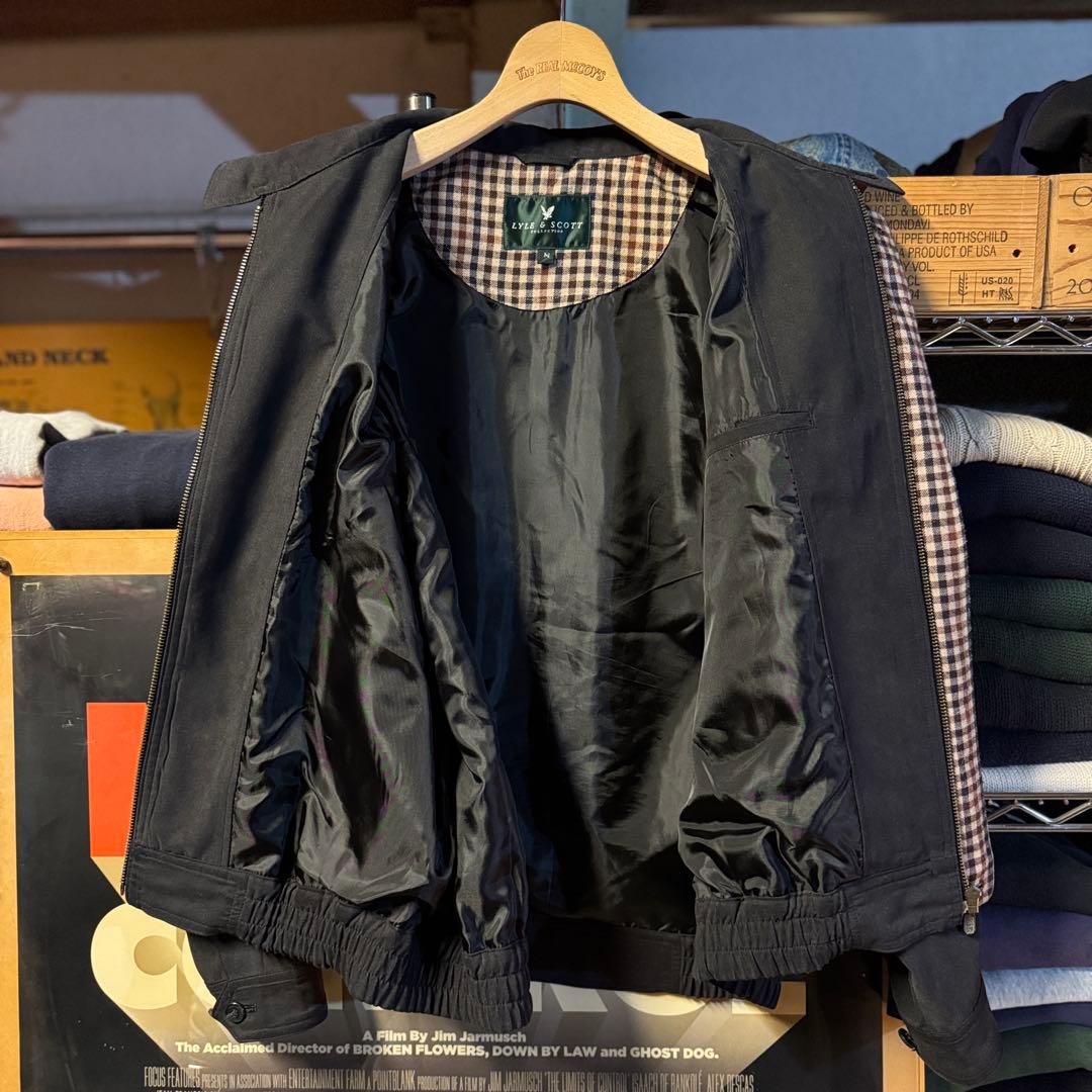 LYLE&SCOTT スウィングトップ ハリントンジャケット 黒 短丈