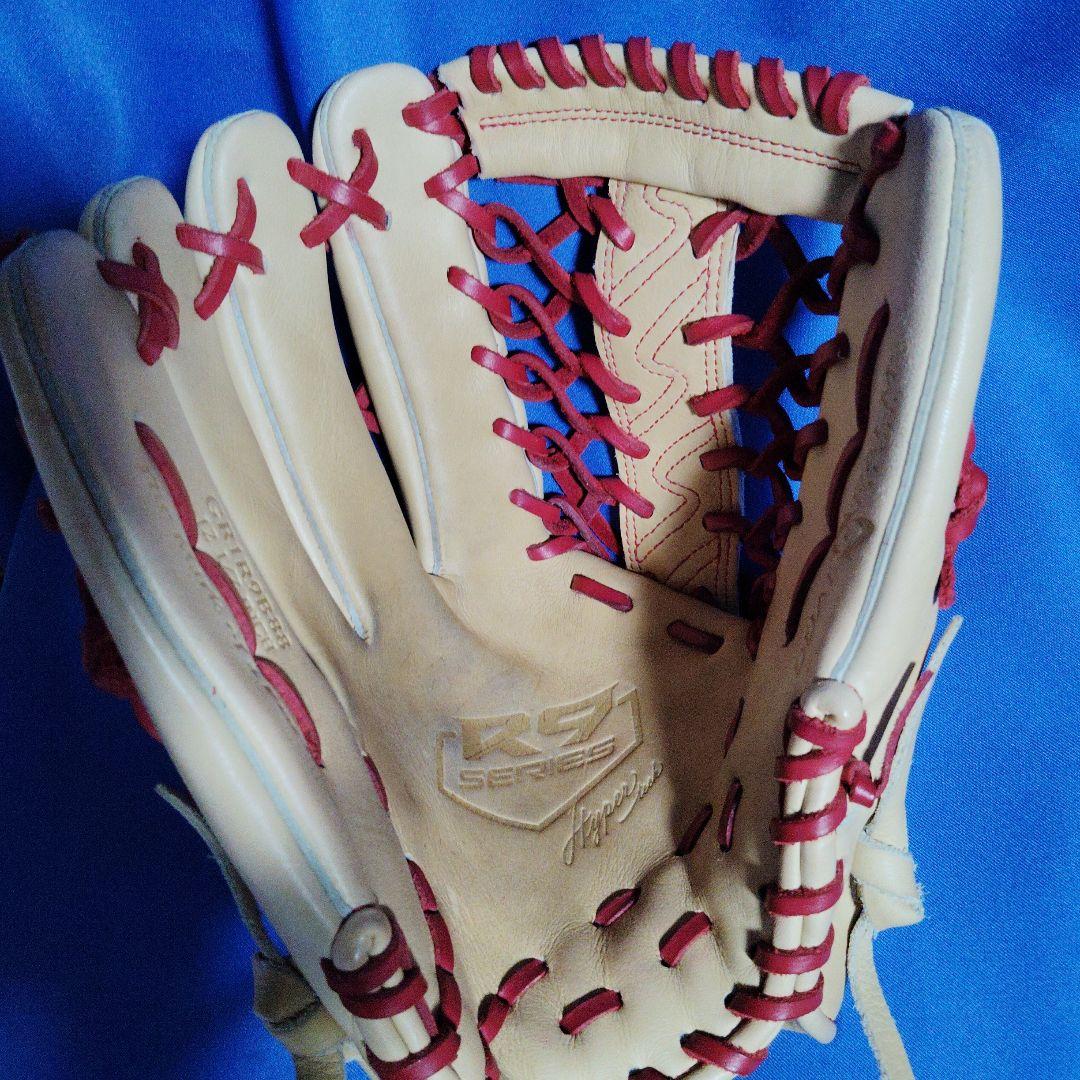 ローリングス 軟式グローブ ベージュ/赤12．5インチR9シリーズ