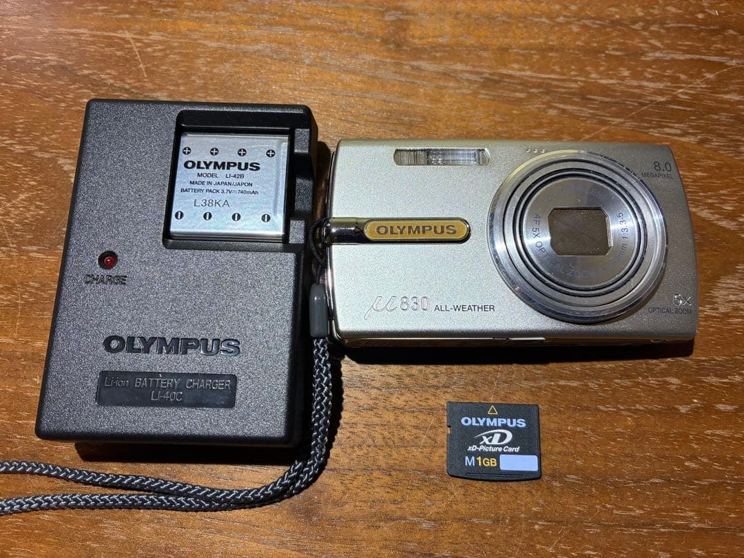 塩*布様 【動作確認済】OLYMPUS オリンパス μ830 レトロコンデジ