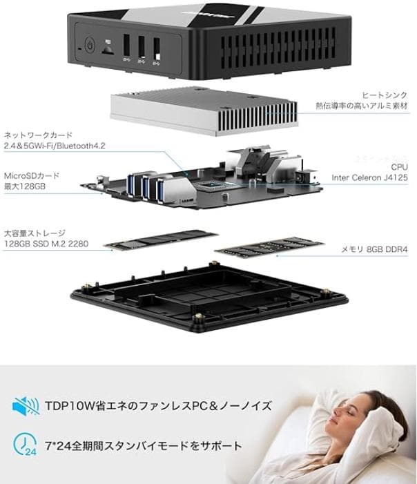 【未開封】GMKtec ミニPC Intel Inside　【Mini PC】