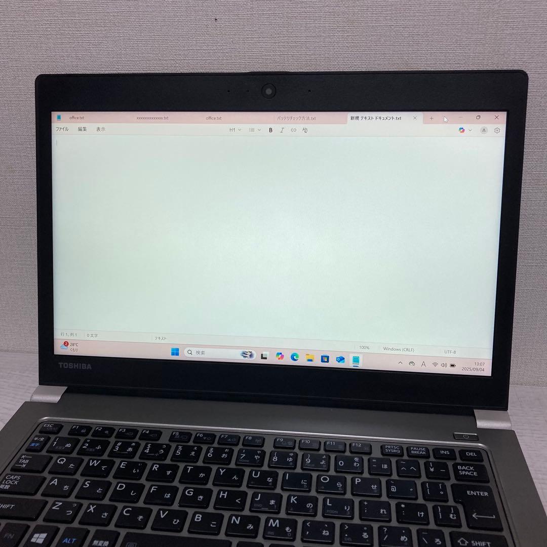 バッテリーOK R63/DN ノートパソコン　Win11 第8世代　512 16