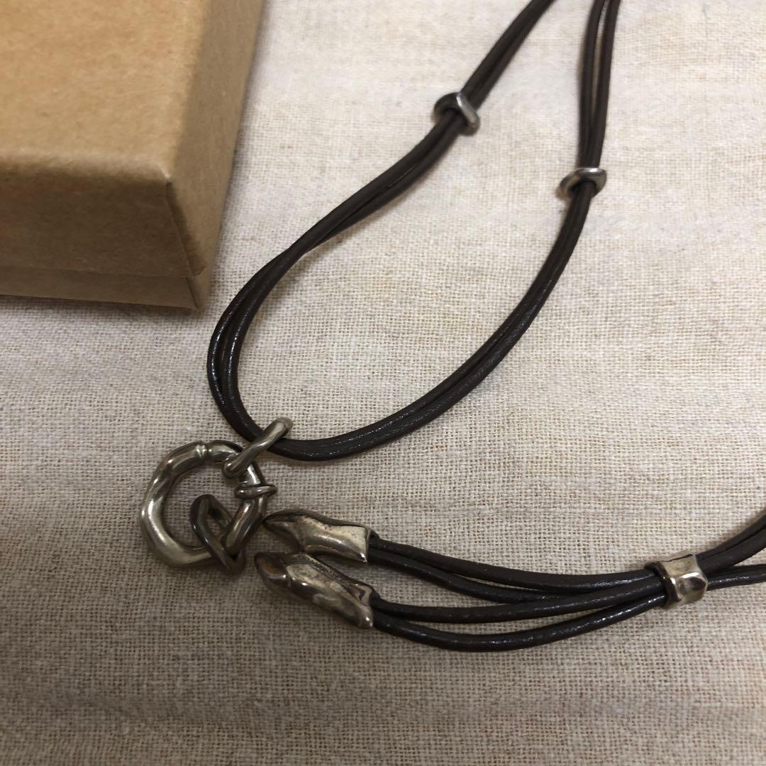 STRONG VOID LEATHER NECKLACE OURS 箱あり
