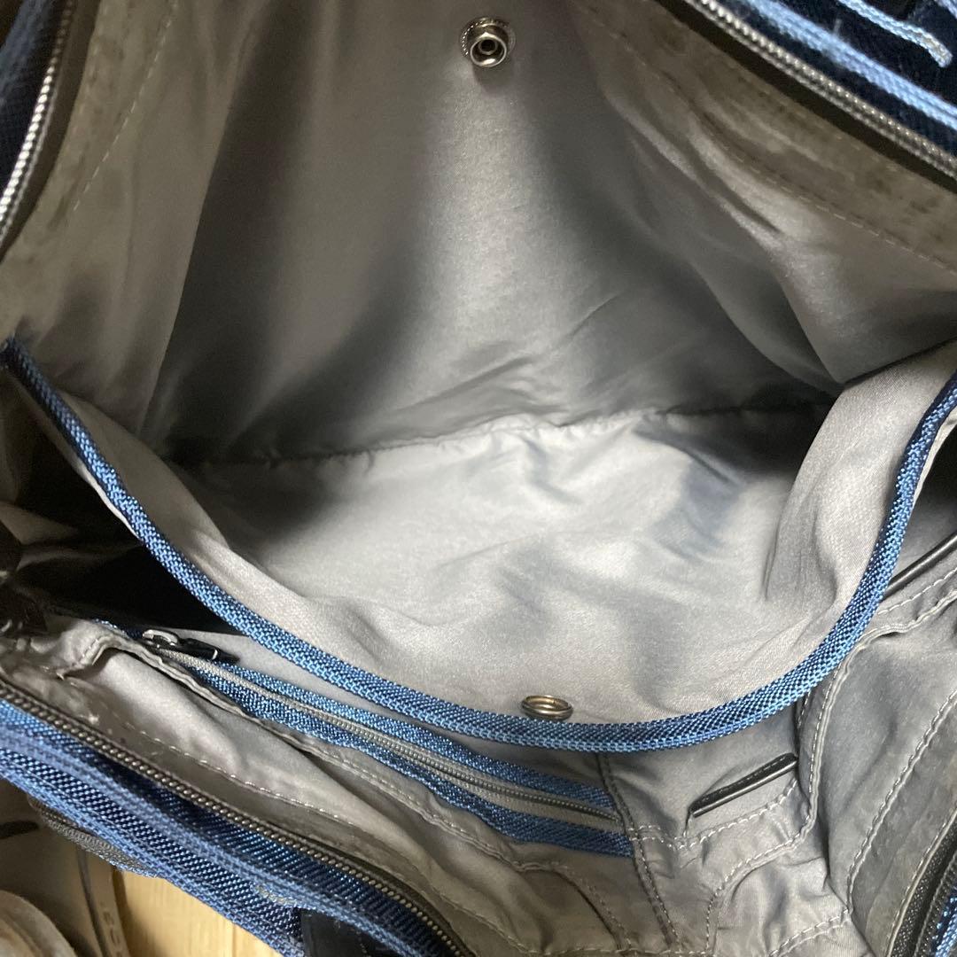 【美品】TUMI ネイビー カモフラージュ トートバッグ