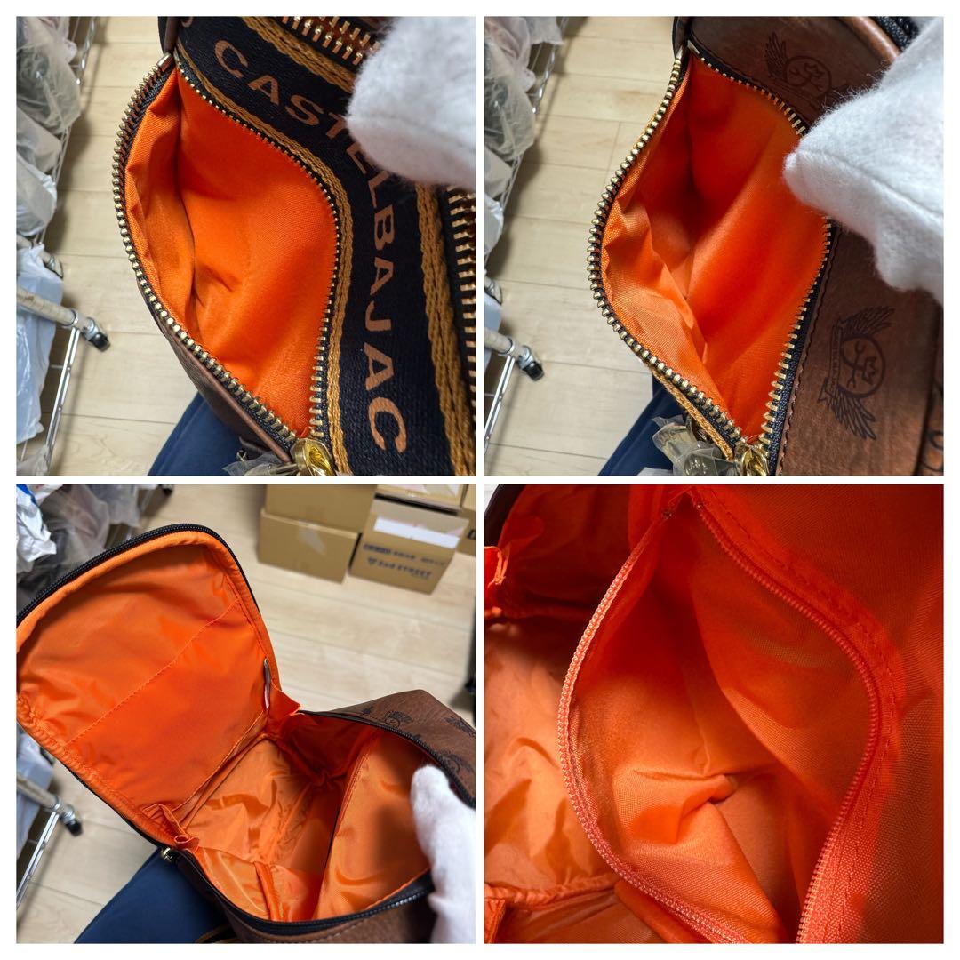 【新品同様】カステルバジャック PLAGE プラージュ ボディバッグ チョコ