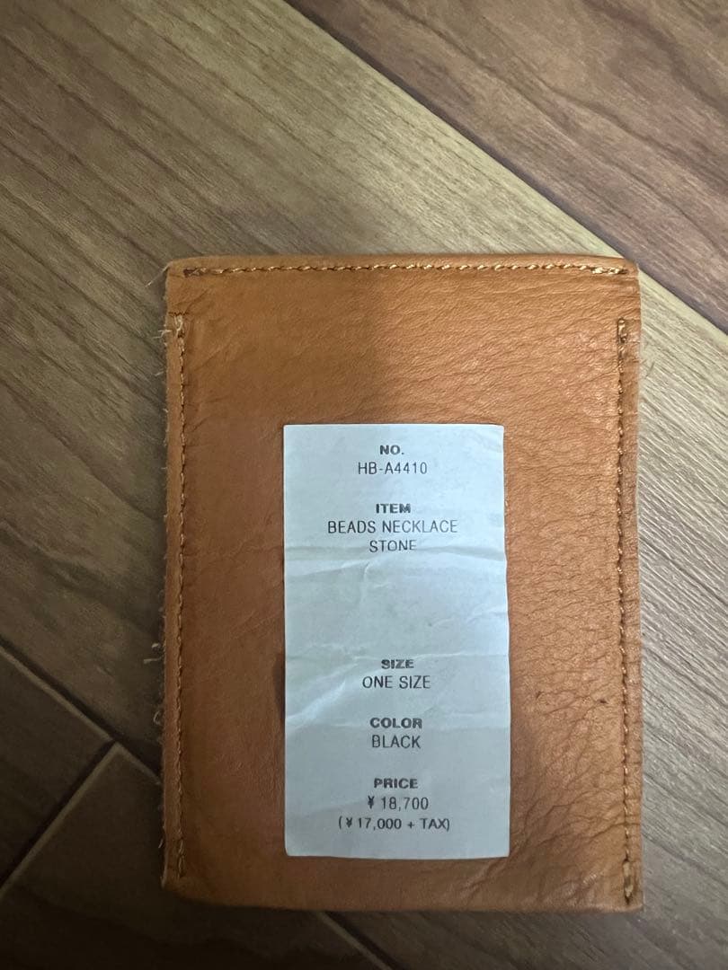 hobo ビーズネックレス ブラック ワンサイズ