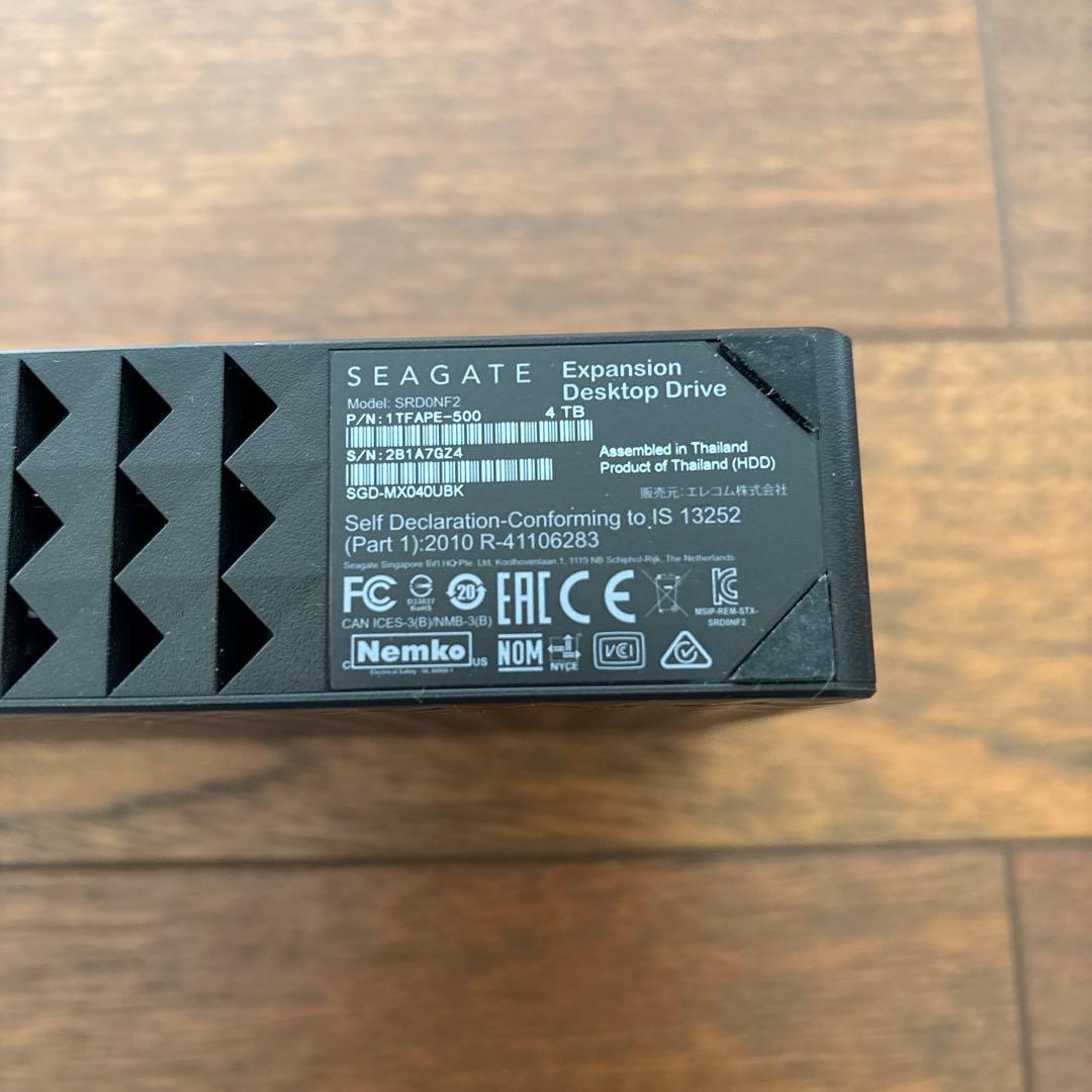 Seagate Expansion 4TB 外付けハードディスク