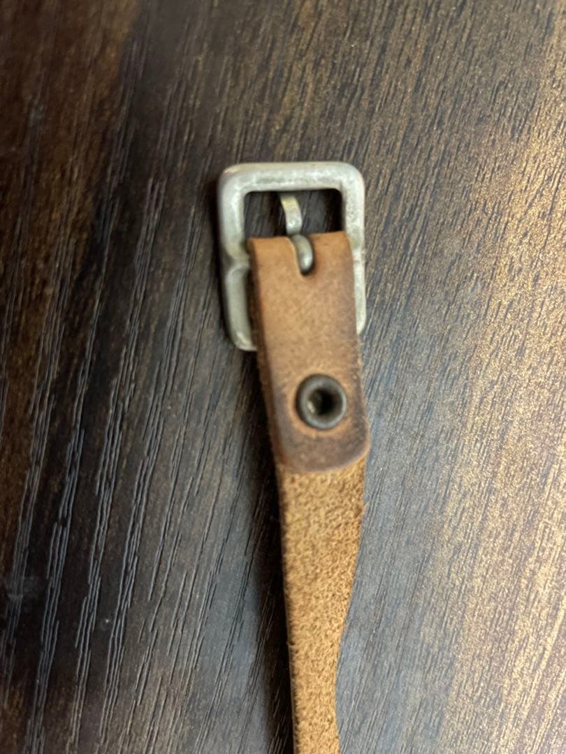 t*u様 マルジェラ本人期 ベージュレザー ブレスレット バックル付き