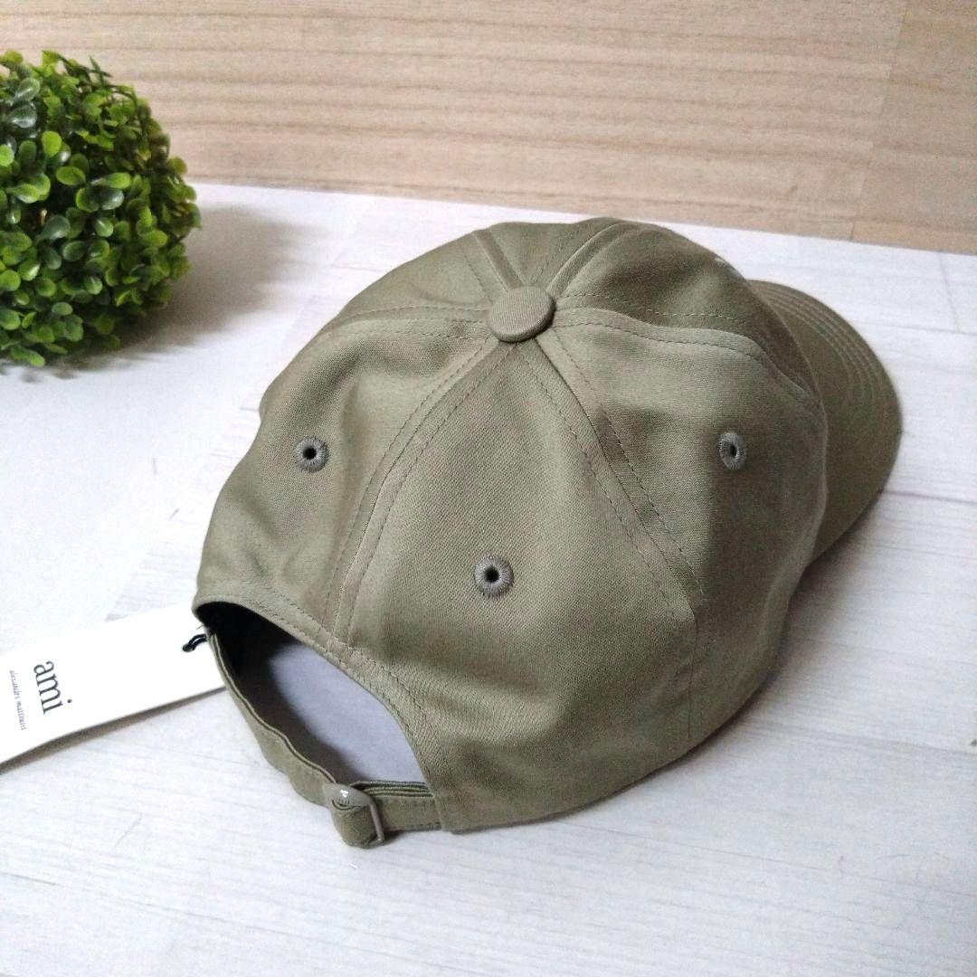 【美品】AMI PARIS アミパリス キャップ 帽子 男女兼用 セージカラー