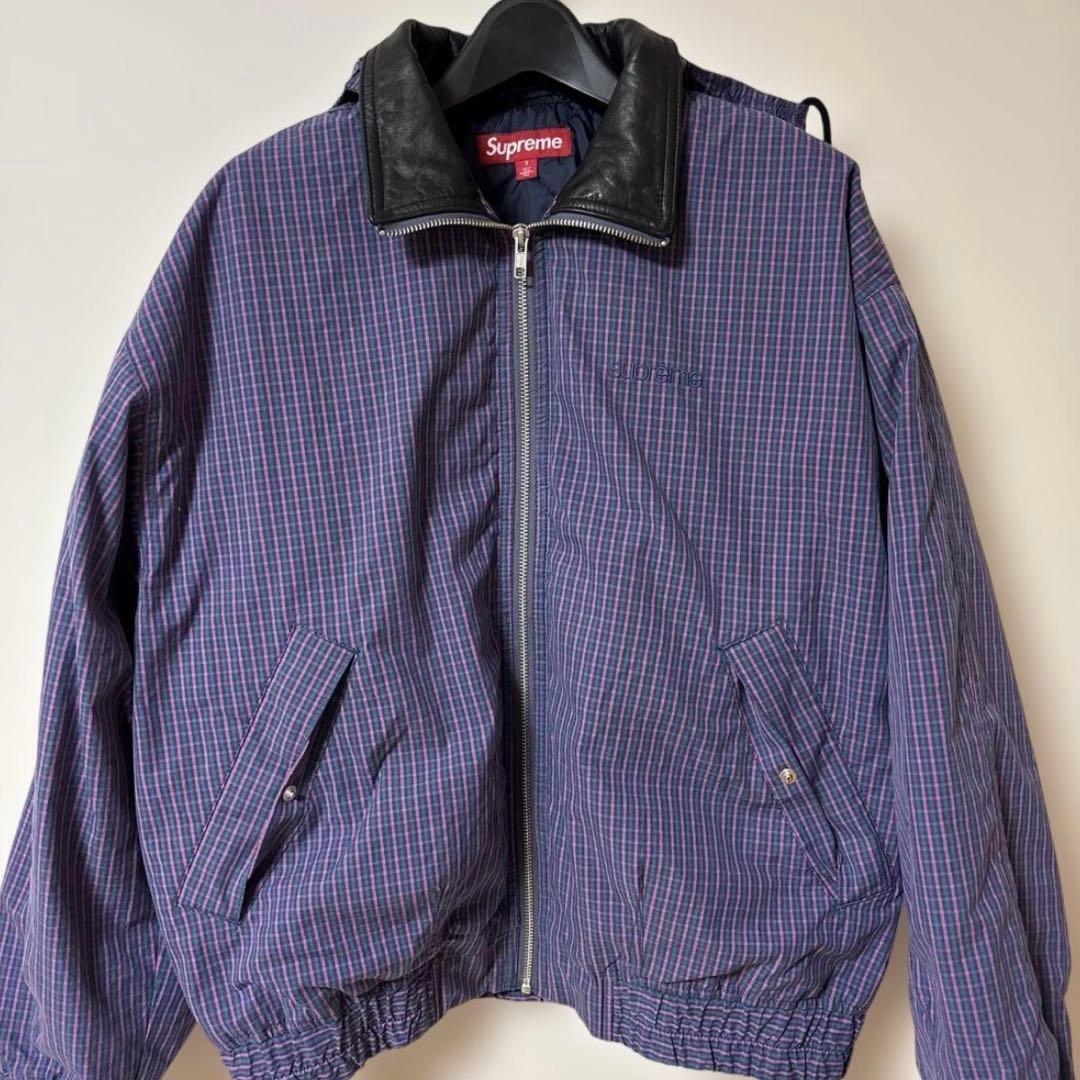 ジャケット・アウター Supreme Leather Collar Utility Jacket S