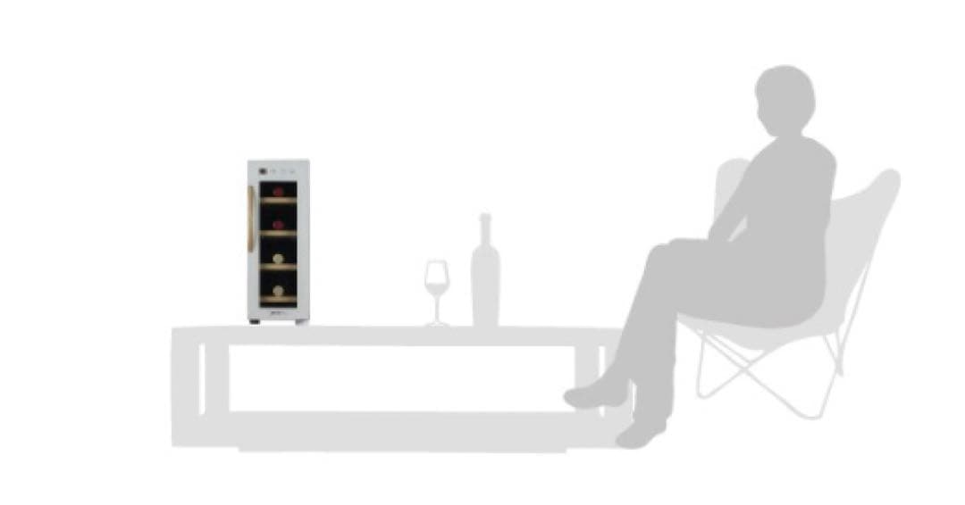 CE-4W-W(ホワイト) ペルチェ方式4本収納用ワインセラー