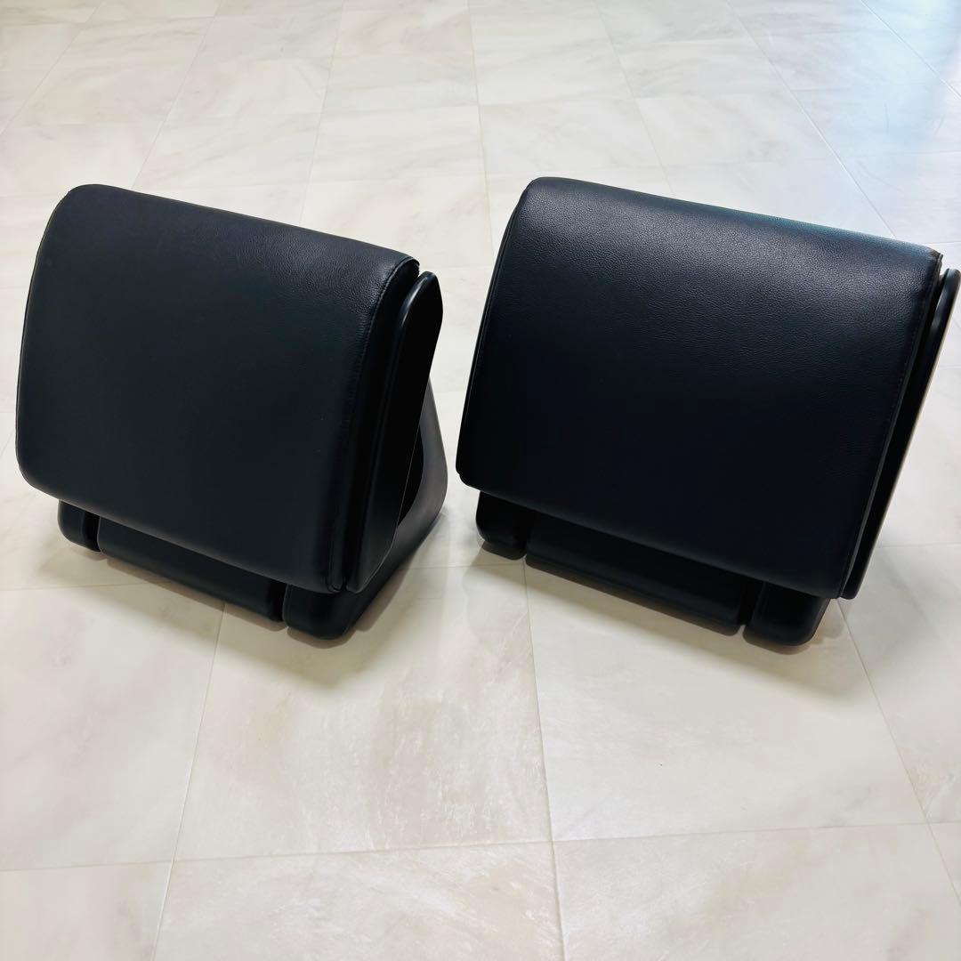 【美品】トヨタ純正 オットマン フットレスト 2個セット ブラック