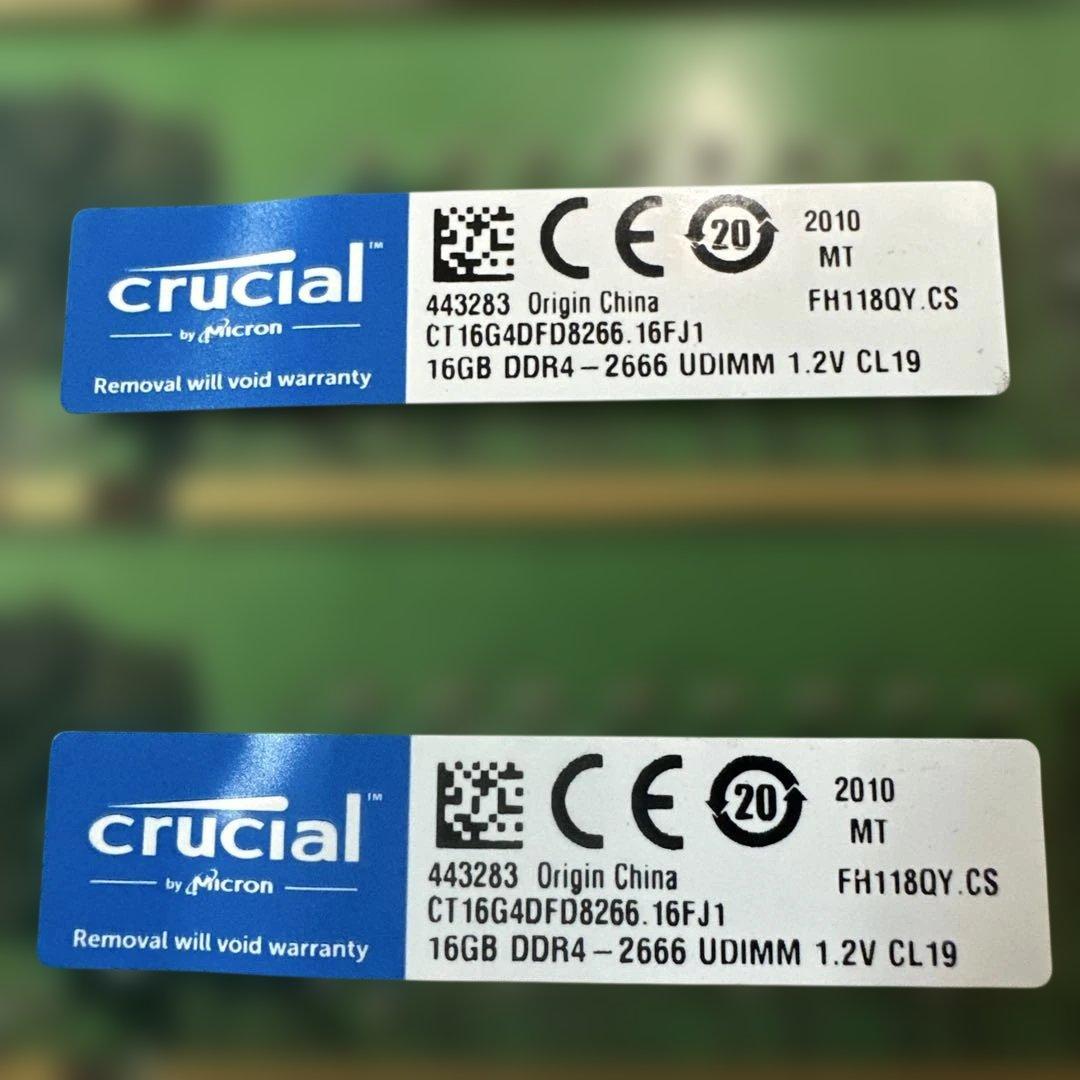 24. DDR4 64GB 16GB*4 DDR4 2666MHzメモリ