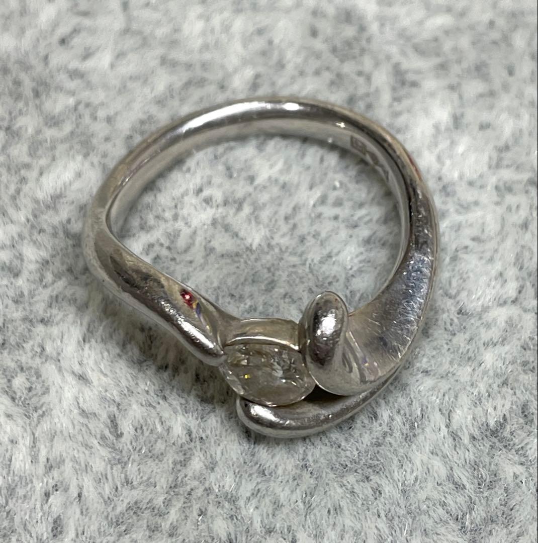 ◇Pt1000◇ダイヤ0.428ct◇プラチナリング◇刻印あり◇約12号◇