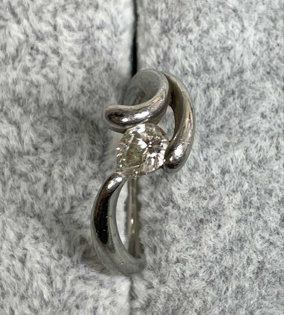 ◇Pt1000◇ダイヤ0.428ct◇プラチナリング◇刻印あり◇約12号◇